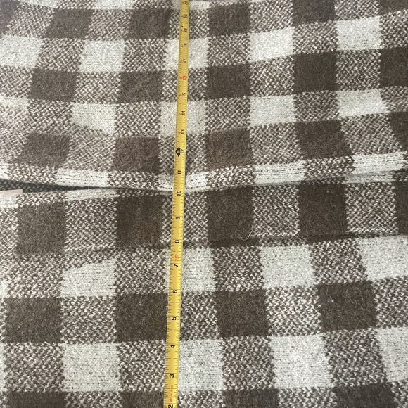 Brown Aqua checked Sweater coat sz XS - Picture 9 of 9